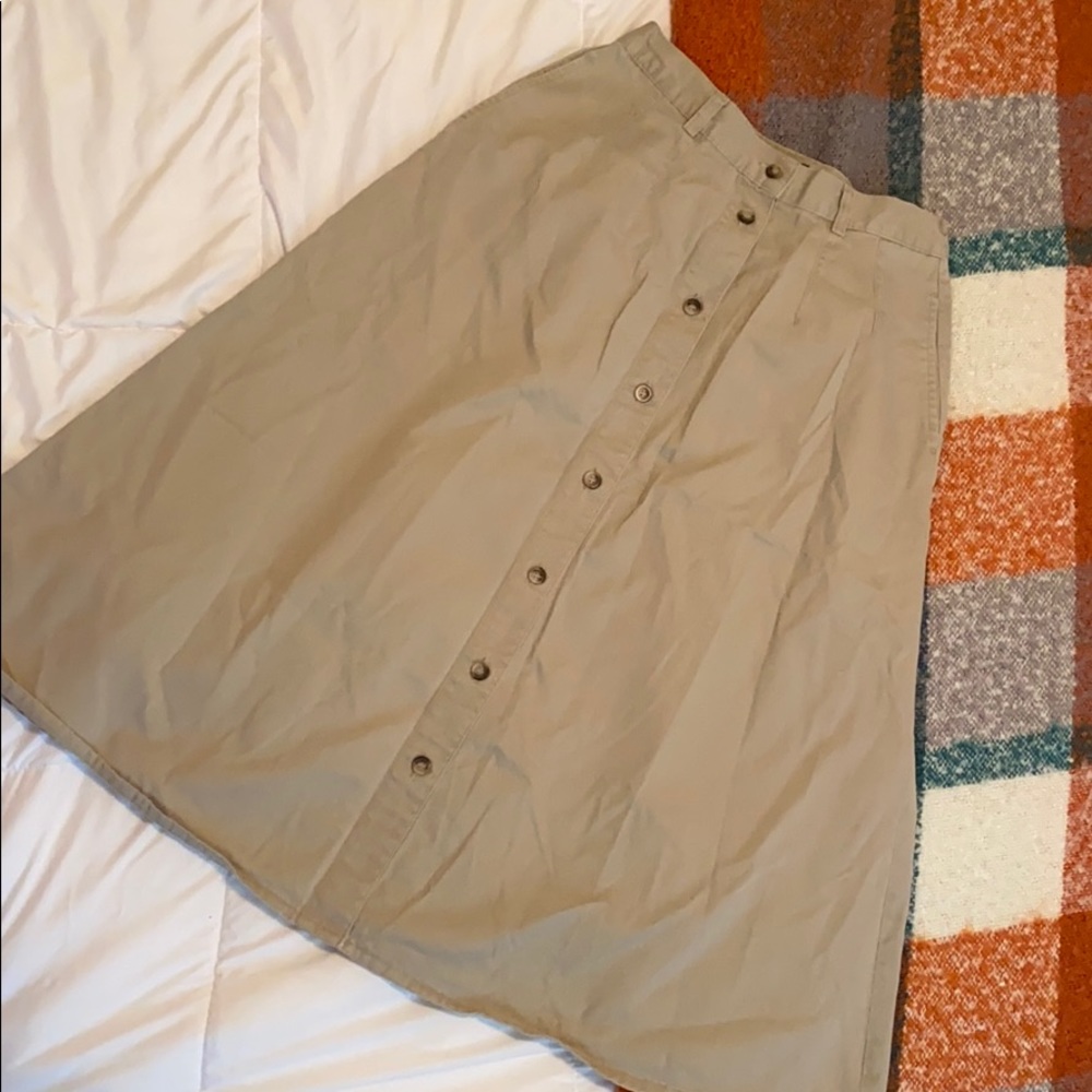 Gear - Land Rover Khaki A-line Skirt